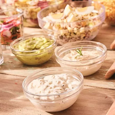 Bowl de Vidrio Redondo Empilable de 10 Centimetros ARC 10019