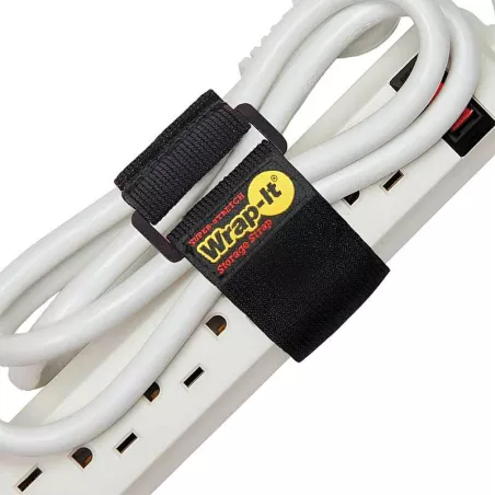 Correa para Almacenamiento Elastica de 9 Pulgadas de Color Negro, Set de 5 Unidades WRAP-IT 705-09B