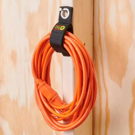 Correa para Almacenamiento Resistente de 10 Pulgadas de Color Negro, Set de 3 Unidades WRAP-IT 103-20BX