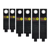 Correa para Almacenamiento Resistente de 10, 13 y 17 Pulgadas de Color Negro, Set de 6 Unidades WRAP-IT 106-234BX