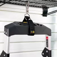 Correa para Almacenamiento Resistente de 18 Pulgadas con Gancho de Color Negro WRAP-IT 100-HNH-18BL 2