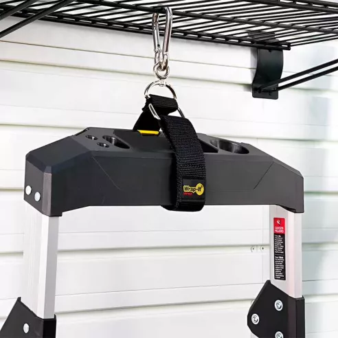 Correa para Almacenamiento Resistente de 18 Pulgadas con Gancho de Color Negro WRAP-IT 100-HNH-18BL