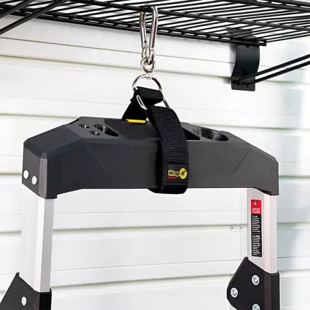 Correa para Almacenamiento Resistente de 18 Pulgadas con Gancho de Color Negro WRAP-IT 100-HNH-18BL