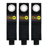 Correa para Almacenamiento Resistente de 10 Pulgadas de Color Negro, Set de 3 Unidades WRAP-IT 103-20BX