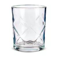 Vaso Dof de Vidrio Lattice Pattern de 13.5 Onzas, Set de 4 Unidades GIBSON 141403.04