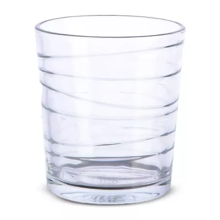 Vaso Dof de Vidrio Swirl Pattern de 13.5 Onzas, Set de 4 Unidades GIBSON 141402.04