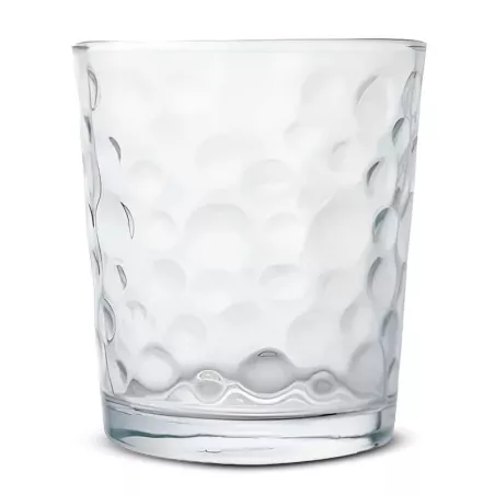 Vaso Dof de Vidrio Bubbles Pattern de 13.5 Onzas, Set de 4 Unidades GIBSON 141401.04