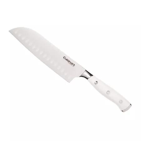 Cuchillo Santoku de Acero Inoxidable de 7 Pulgadas Coleccion White Triple Rivet CUISINART C77WTR-7SAN