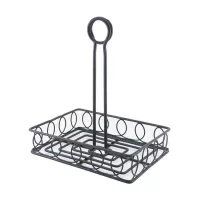 Rack para Condimentos Cuadrado de 20 x 15 x 24 Centimetros de Color Negro MASTER CHEF 4650094 2