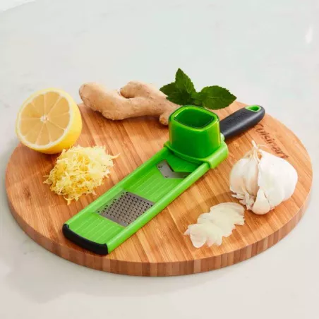 Rallador y Cortador de Ajo de Acero Inoxidable 10.5 x 2 Pulgadas Verde CUISINART CTG-00-GS