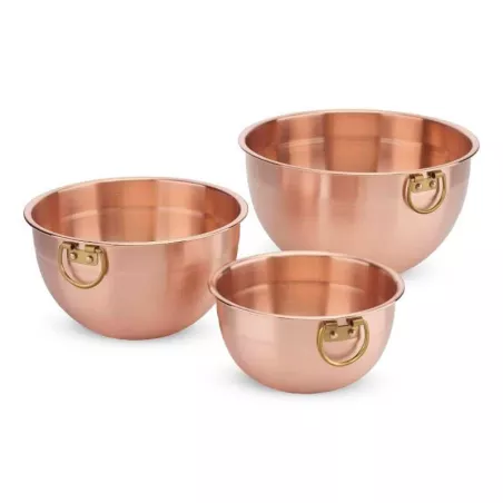 Bowls Mezcladores de Cobre, Set de 3 Unidades  CUISINART CCMB-3P