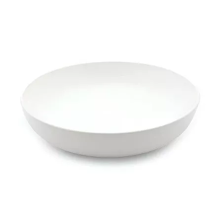 Plato Redondo Coupe Hondo de Porcelana 8.5 Pulgadas Blanco ARNI C1013