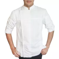 Gabacha para Chef Cool Vent de Color Blanco Talla XL CHECKEDOUT CU1128C0200AC-XL