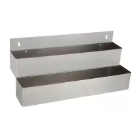 Porta Botellas Doble para Bar de Acero Inoxidable de 22 Pulgadas MASTER CHEF SPR-22D