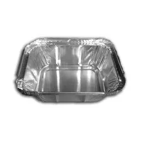 Molde Cuadrado Desechable de Aluminio con Tapa de 4 x 5 Pulgadas, Paquete de 125 Unidades TIPS D-218-01