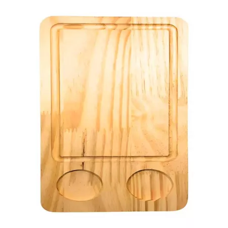Tabla para Servir de Madera de 38 x 26 x 3 Centimetros TIPS FSC-039-4