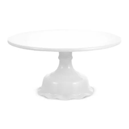 Base de Ceramica para Postres de 25.3 x 10 Centimetros de Color Blanca MASTER CHEF CS2117-25.3