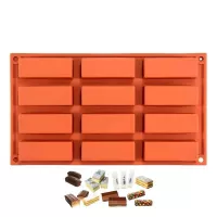 Molde de Silicon Figura de Barras, 12 Cavidades MASTER CHEF 0760707