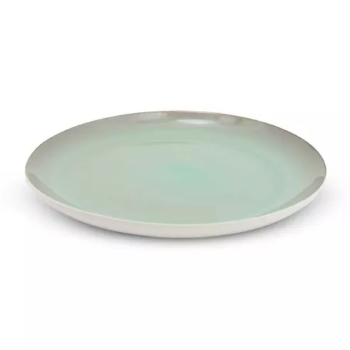 Plato de Ceramica Redondo de 26 Centimetros de Color Verde BELLARTE LDX-P00609