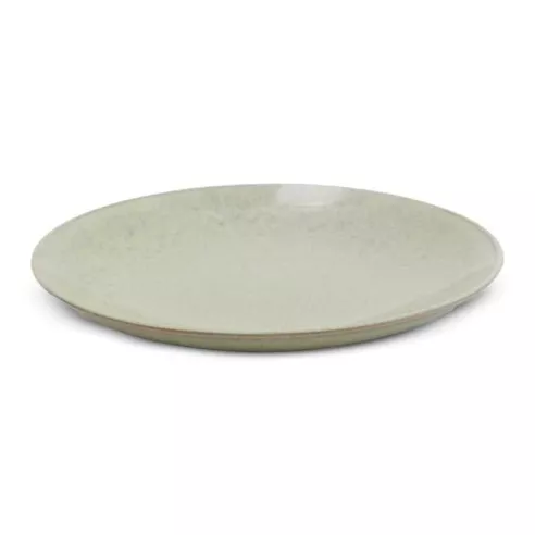 Plato de Ceramica Redondo de 22 Centimetros de Color de Verde BELLARTE LDX-P00715