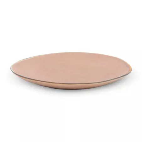 Plato Ovalado de Ceramica 20.5 x 17 Centimetros Palo Rosa BELLARTE LDX-P00032