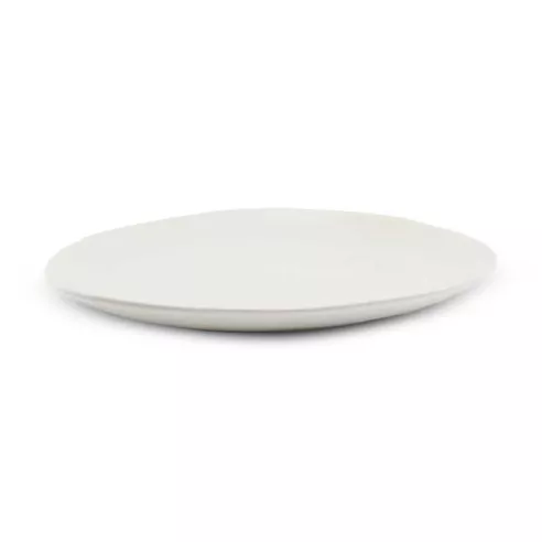 Plato Redondo de Ceramica 27.5 Centimetros Blanco BELLARTE LDX-P00125