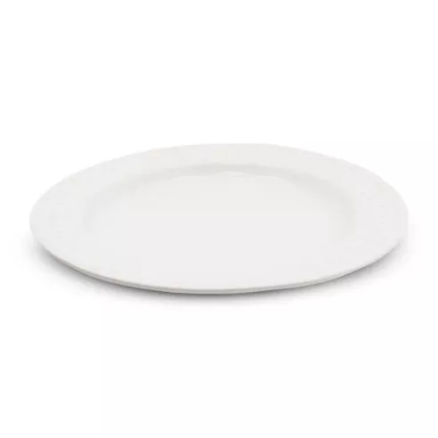 Plato Redondo de Ceramica 27 Centimetros Blanco BELLARTE LDX-P00166