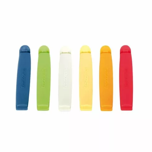 Pinza de 9 Centimetros para Cerrar Bolsas, Set de 6 Unidades TESCOMA 420752