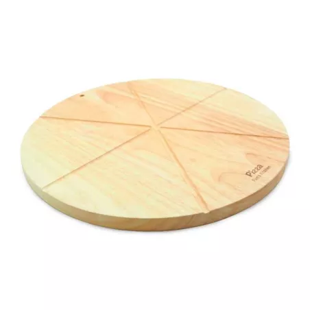 Tabla Redonda para Servir de Madera de 35 x 4 Centimetros TIPS FSC-037-7