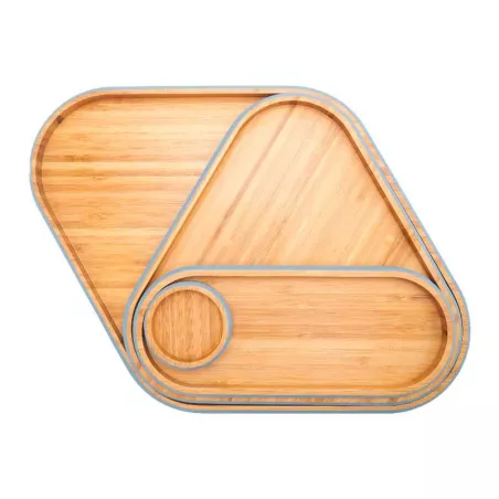Plato para Snacks de Bambu 4 en 1 TIPS CXR-034