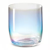 Vaso para Jugo de Vidrio de 390 Mililitros Color Tornasol VETRO DHD-017TR/HJ