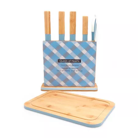 Soporte de Bambu para Cuchillos de 27.5 x 9.7 x 37 Centimetros TIPS CXR-019