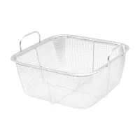 Canasta Cuadrada de Acero Inoxidable de 20 x 9 Centimetros TIPS CLC-015