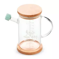 Vinagrera Transparente de Vidrio de 400 Mililitros TIPS OLL-014