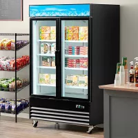 Congelador Vertical de 2 Puertas de Vidrio 110V / 60 Hz U-STAR GX-D1.2BM2F-HC 2