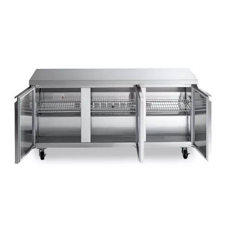Mesa Undercounter Refrigerada 3 Puertas de Acero Inoxidable 72 Pulgadas U-STAR UUC-72R-E-HC