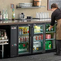 Refrigerador para Bar  3 Puertas de Vidrio  72 Pulgadas U-STAR UBB-24-72G-HC 2