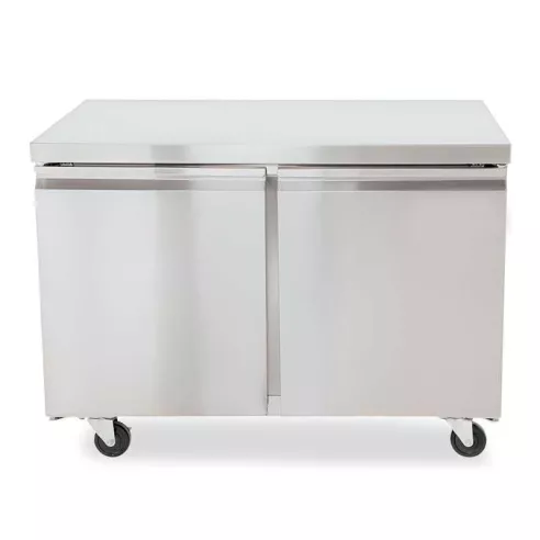 Mesa Undercounter Refrigerada 2 Puertas de Acero Inoxidable 48 Pulgadas U-STAR UUC-48R-E-HC