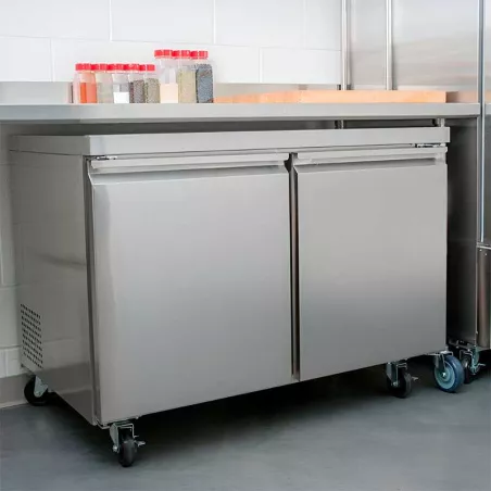 Mesa Undercounter Refrigerada 2 Puertas de Acero Inoxidable 48 Pulgadas U-STAR UUC-48R-E-HC