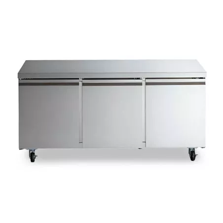 Mesa Undercounter Refrigerada 3 Puertas de Acero Inoxidable 72 Pulgadas U-STAR UUC-72R-E-HC