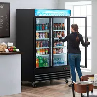 Refrigerador de 2 Puertas de Vidrio 110 Watts / 60 Hertz U-STAR G1.2BM2F-HC 2