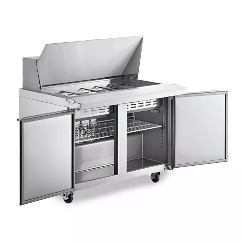 Mesa de Preparacion Mega Top de 2 Puertas de Acero Inoxidable 150 Centimetros U-STAR SCLM2-60-E-HC