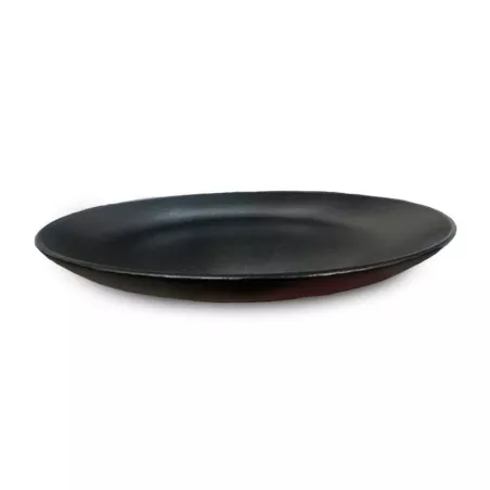 Plato Redondo Coupe de Porcelana 10.5 Pulgadas Negro Arenoso ARNI CS4232-J09