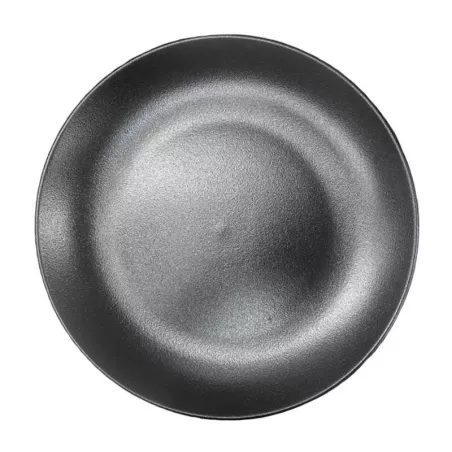 Plato Redondo Coupe de Porcelana 8 Pulgadas Negro Arenoso ARNI CS0023-J09