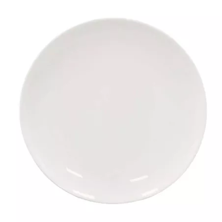 Plato Redondo Coupe de Pocelana 9 Pulgadas Blanco ARNI CS0024