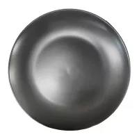 Plato Redondo Coupe de Porcelana 8 Pulgadas Negro Mate ARNI CS0023-25 2