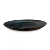 Plato Redondo Coupe de Porcelana 8 Pulgadas Negro Arenoso ARNI CS0023-J09
