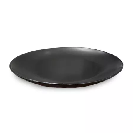 Plato Redondo Coupe de Porcelana 8 Pulgadas Negro Mate ARNI CS0023-25