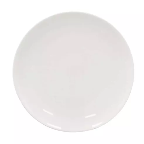Plato Redondo Coupe de Porcelana 8 Pulgadas Blanco ARNI CS0023
