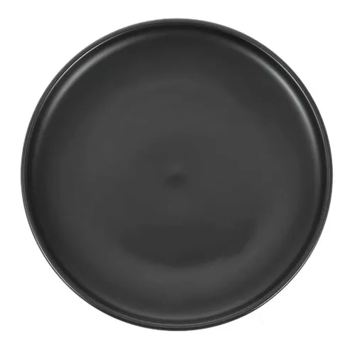 Plato Redondo Coupe de Porcelana 8.5 Pulgadas Negro Arenoso ARNI C1564-J09